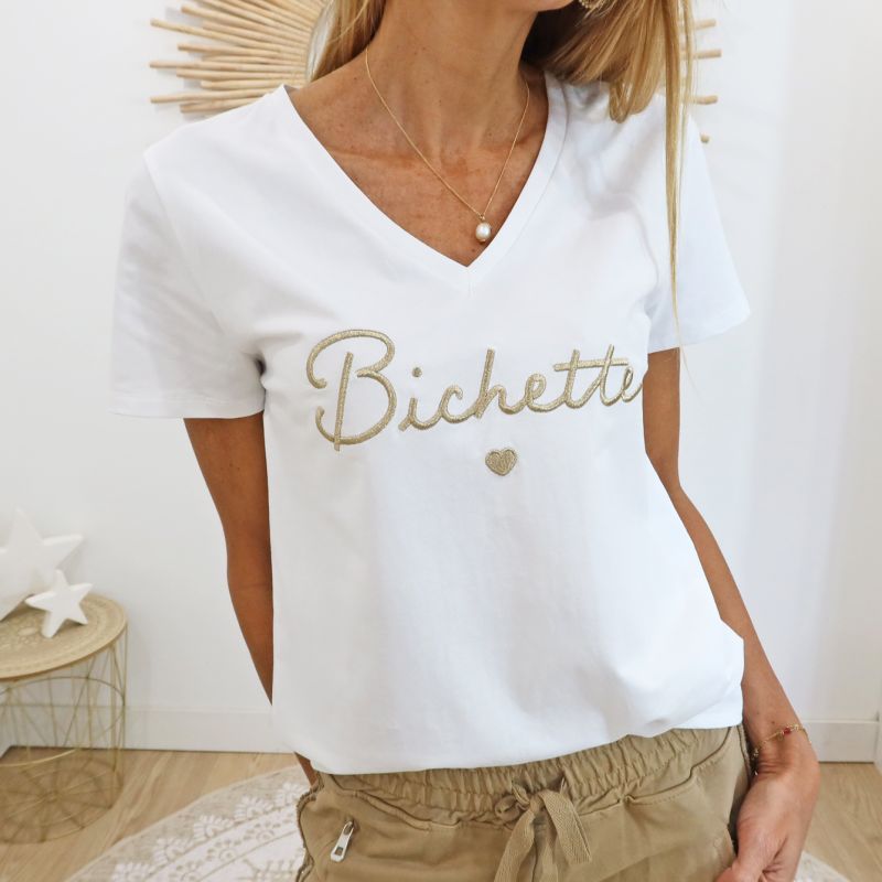 T-shirt Bichette doré