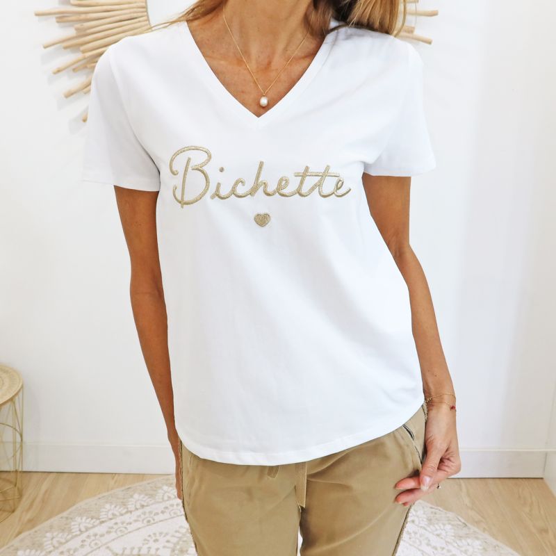 T-shirt Bichette doré