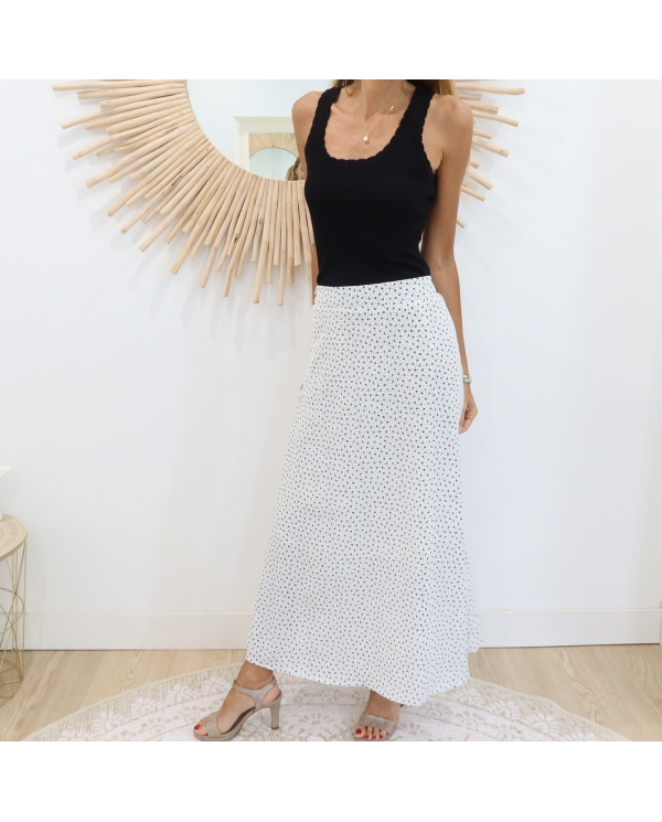 Jupe Floriane Noir/blanc