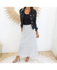 Jupe Floriane Noir/blanc