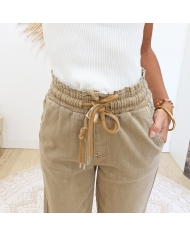 Jean jogg Lidia taupe