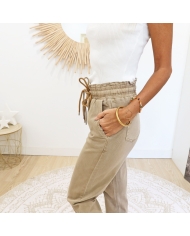 Jean jogg Lidia taupe