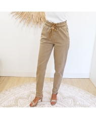 Jean jogg Lidia taupe