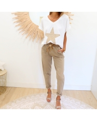 Jean jogg Lidia taupe