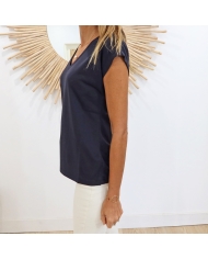 T-shirt Kalise Kaffe noir