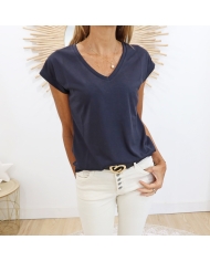 T-shirt Kalise Kaffe noir