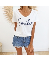 T-shirt Smile marine