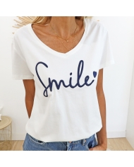 T-shirt Smile marine