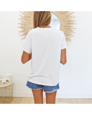 T-shirt La vie en rose (ciel)