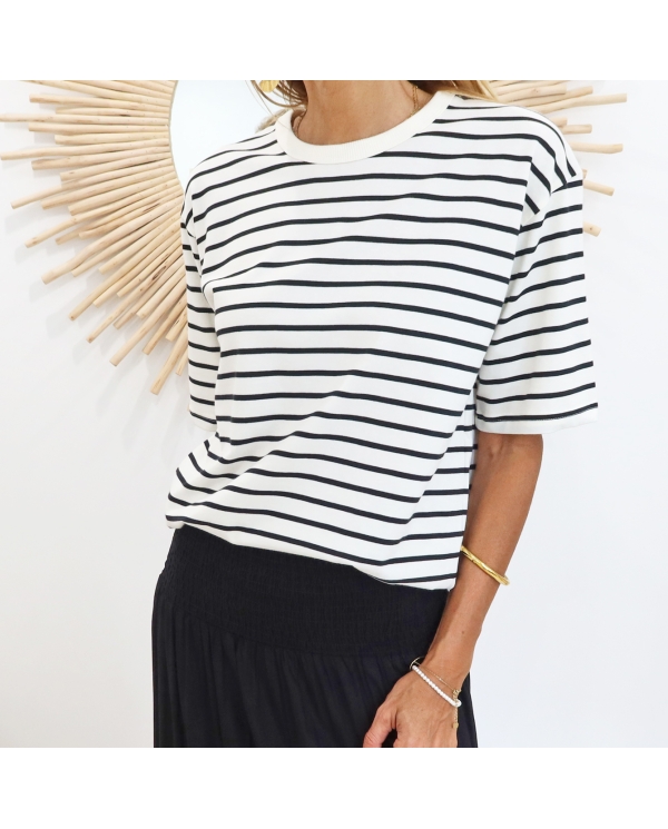 T-shirt Kawinny KAFFE noir