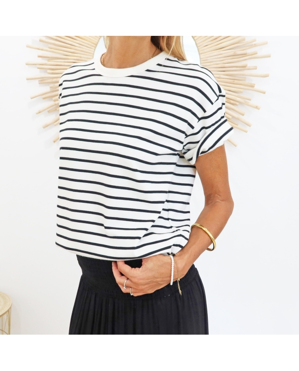 T-shirt Kawinny KAFFE noir