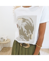 T-shirt Kapolly Kaffe