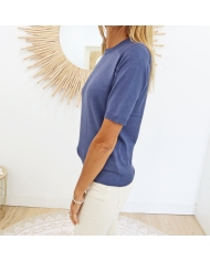 Pull Kalizza M-courtes bleu jean Kaffe