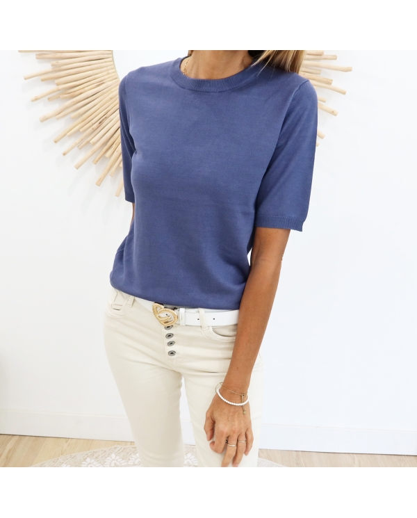 Pull Kalizza M-courtes bleu jean Kaffe