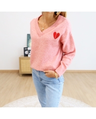 Pull Persan rose Tropeziènnes