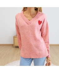 Pull Persan rose Tropeziènnes