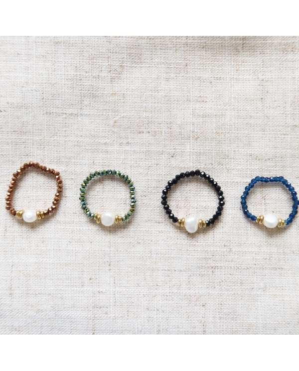 Bague perles