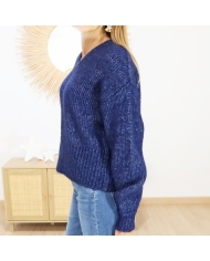 Pull Katrina Kaffe bleu
