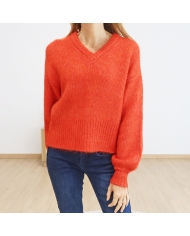 Pull Katrina Kaffe rouge