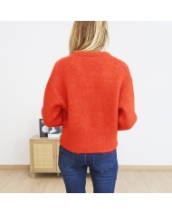 Pull Katrina Kaffe rouge