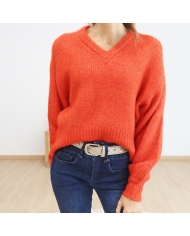 Pull Katrina Kaffe rouge