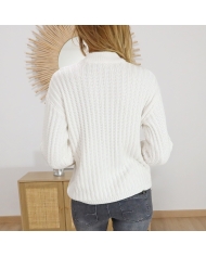 Pull Kabess écru Kaffe