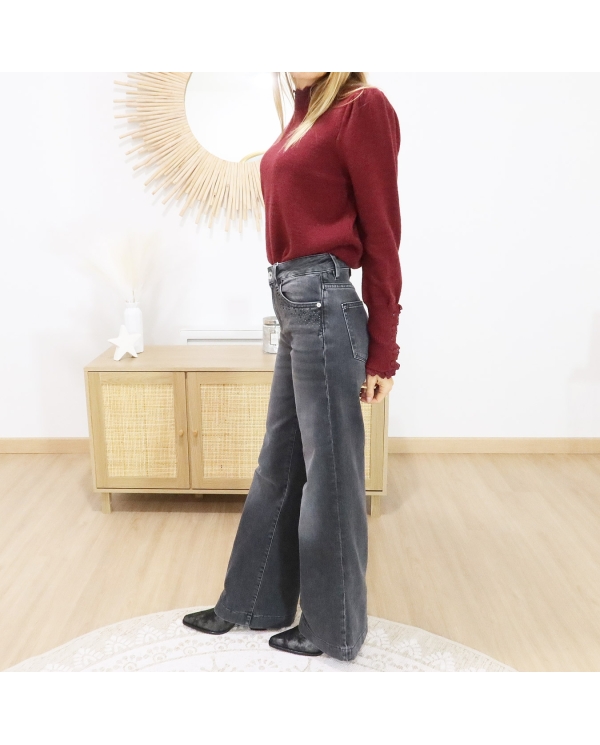 Jean Wide fit 32 noir Garcia