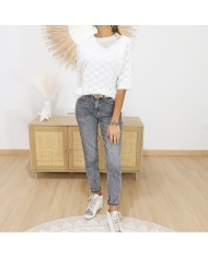 Pull KAmalene Kaffe écru