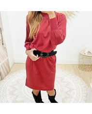 Robe Kaina KAFFE rouge