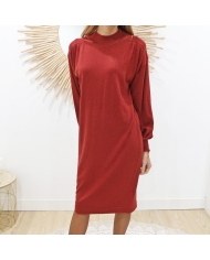 Robe Kaina KAFFE rouge