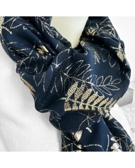 Foulard Louise marine