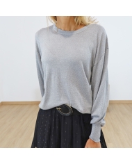 Pull M/Courtes Karegina KAFFE noir