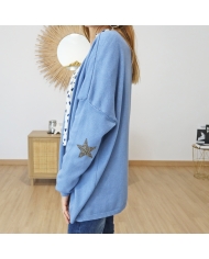 Gilet Siruis bleu jean