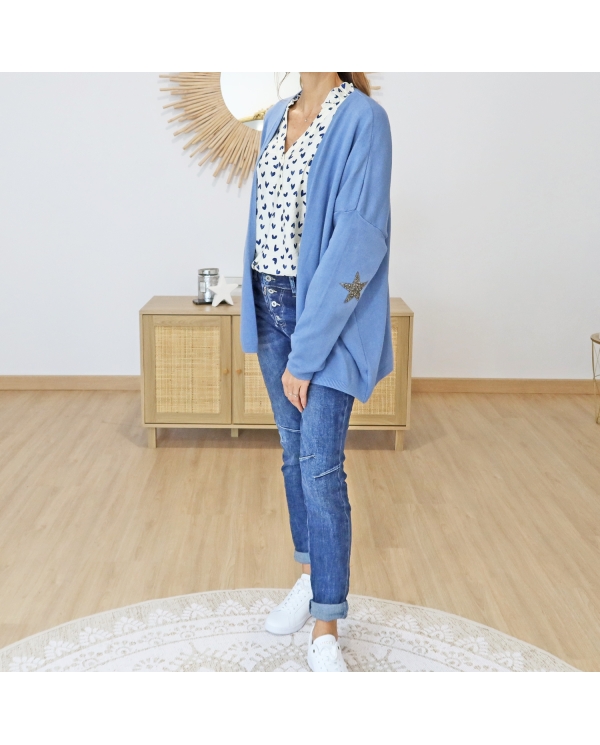 Gilet Siruis bleu jean