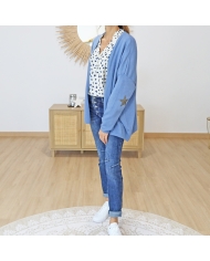 Gilet Siruis bleu jean