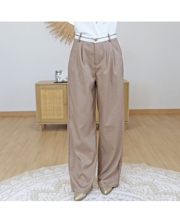 Pantalon Anna caramel