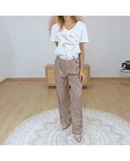 Pantalon Anna caramel