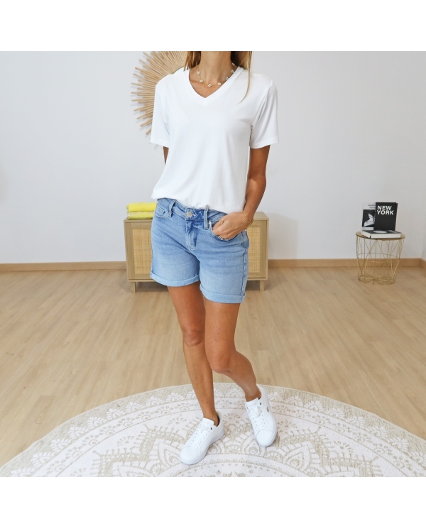 Short Rachel jean délavé Tiffosi