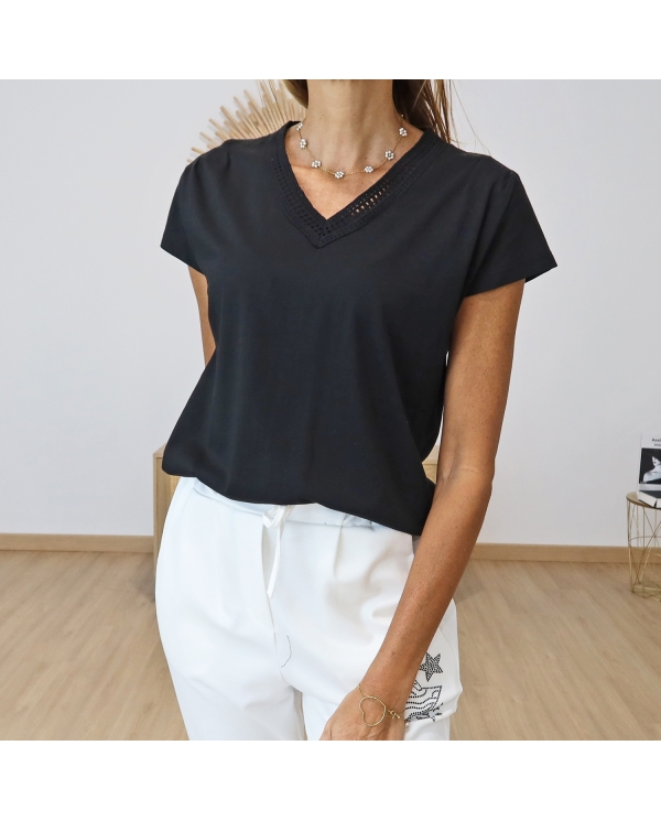 T-shirt Sunrise noir Garcia