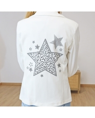 Veste Etoiles blanc
