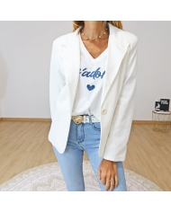 Veste Etoiles blanc