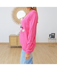 Pull Vintage fuchsia