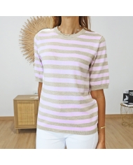 Pull Kalizza Kaffe rose/taupe