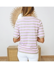 Pull Kalizza Kaffe rose/taupe