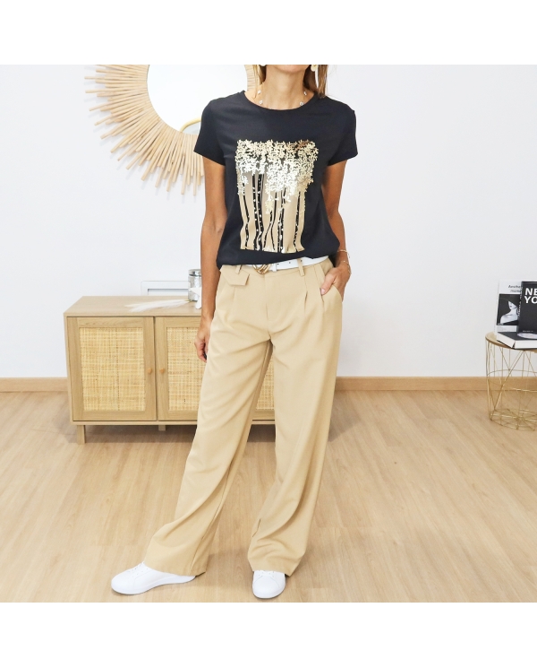 T-shirt Annie noir