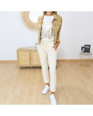 Pantalon Jogg Black vanille Garcia