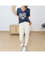 Pantalon Jogg Black vanille Garcia