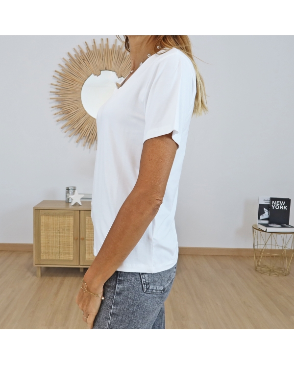 T-shirt Kafrida écru Kaffe