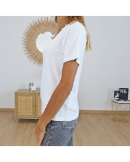 T-shirt Kafrida écru Kaffe