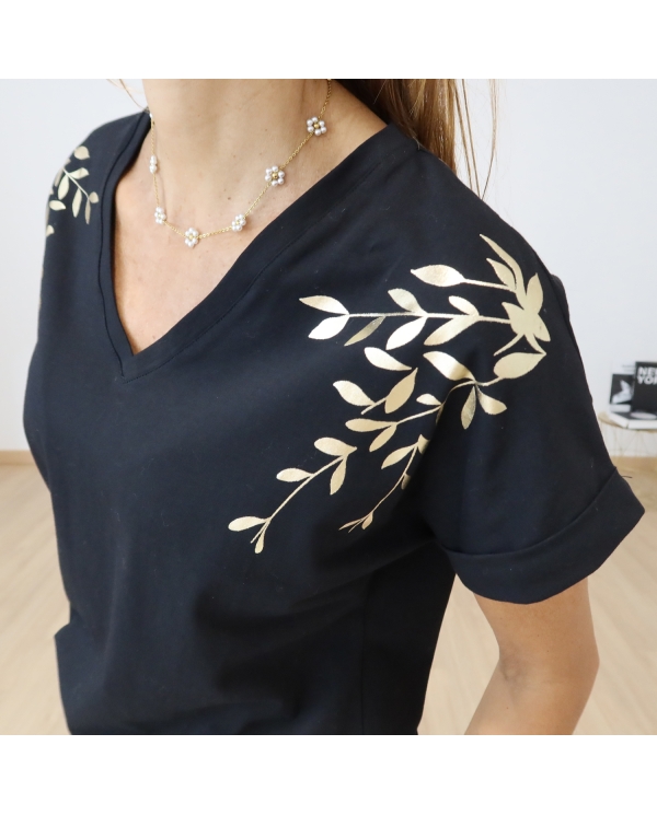T-shirt Sylvia noir